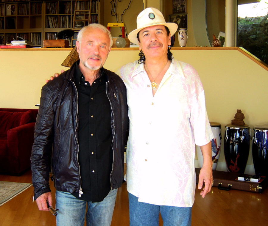 Photo of Ralph Stern and Carlos Santana