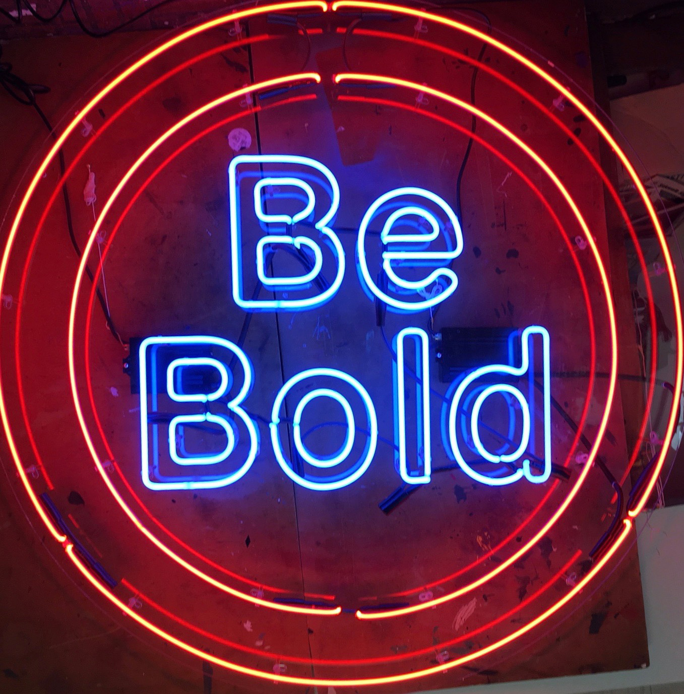 Be Bold Neon Sign